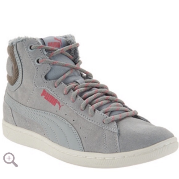 Puma Shoes - Puma Hightop Vikky Mid Corduroy Sneakers-Size 8.5